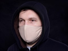 Многоразовая маска для лица защитная льняная